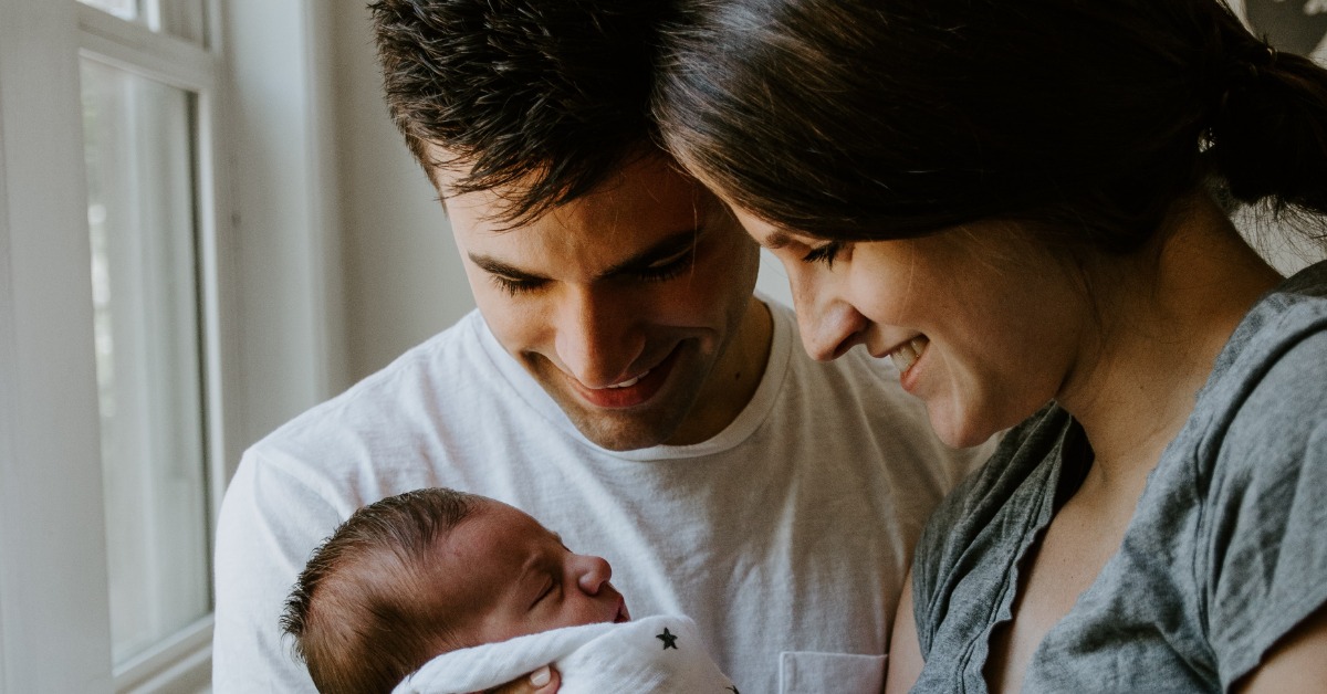 Mother and Father with Newborn Baby