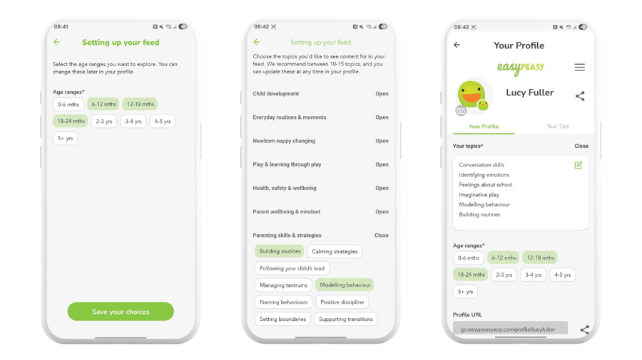 New onboarding screens app images (3 - practitioner screens)