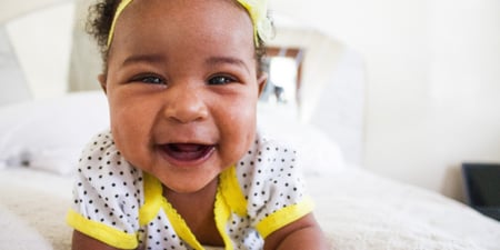 A smiling toddler