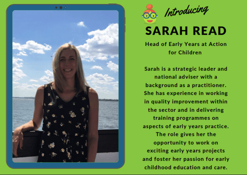 photo and bio for Sarah Read from Action for Children