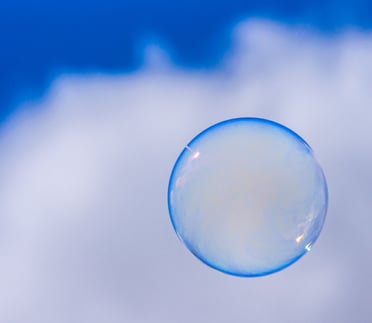A bubble in the sky